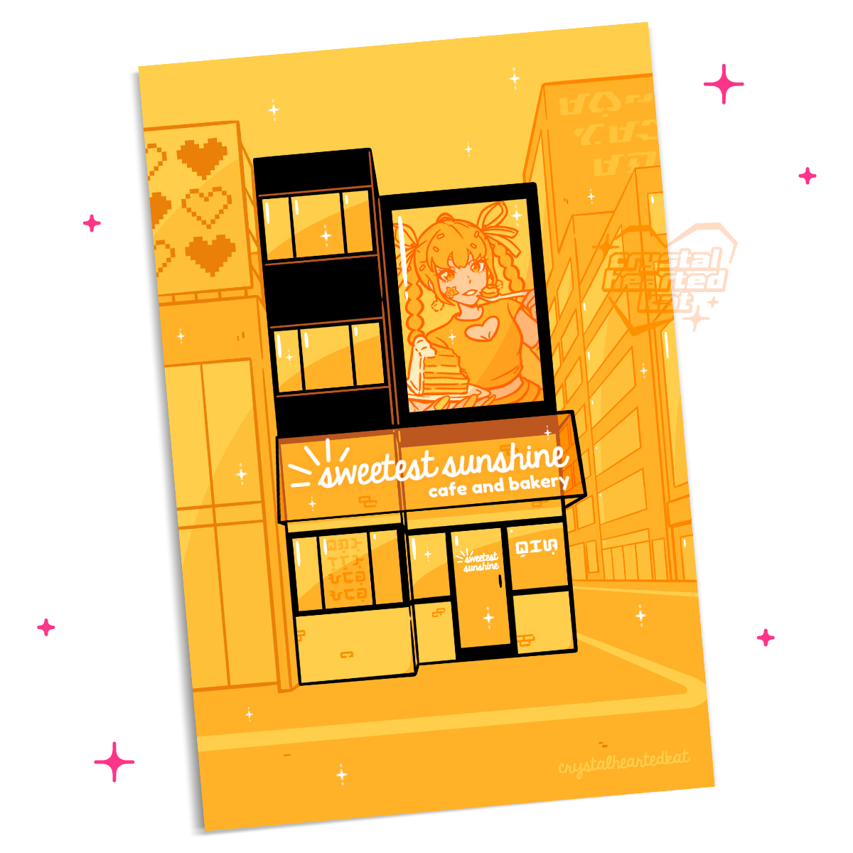 Sweetest Sunshine Cafe & Bakery - 4" x 6" Mini Print