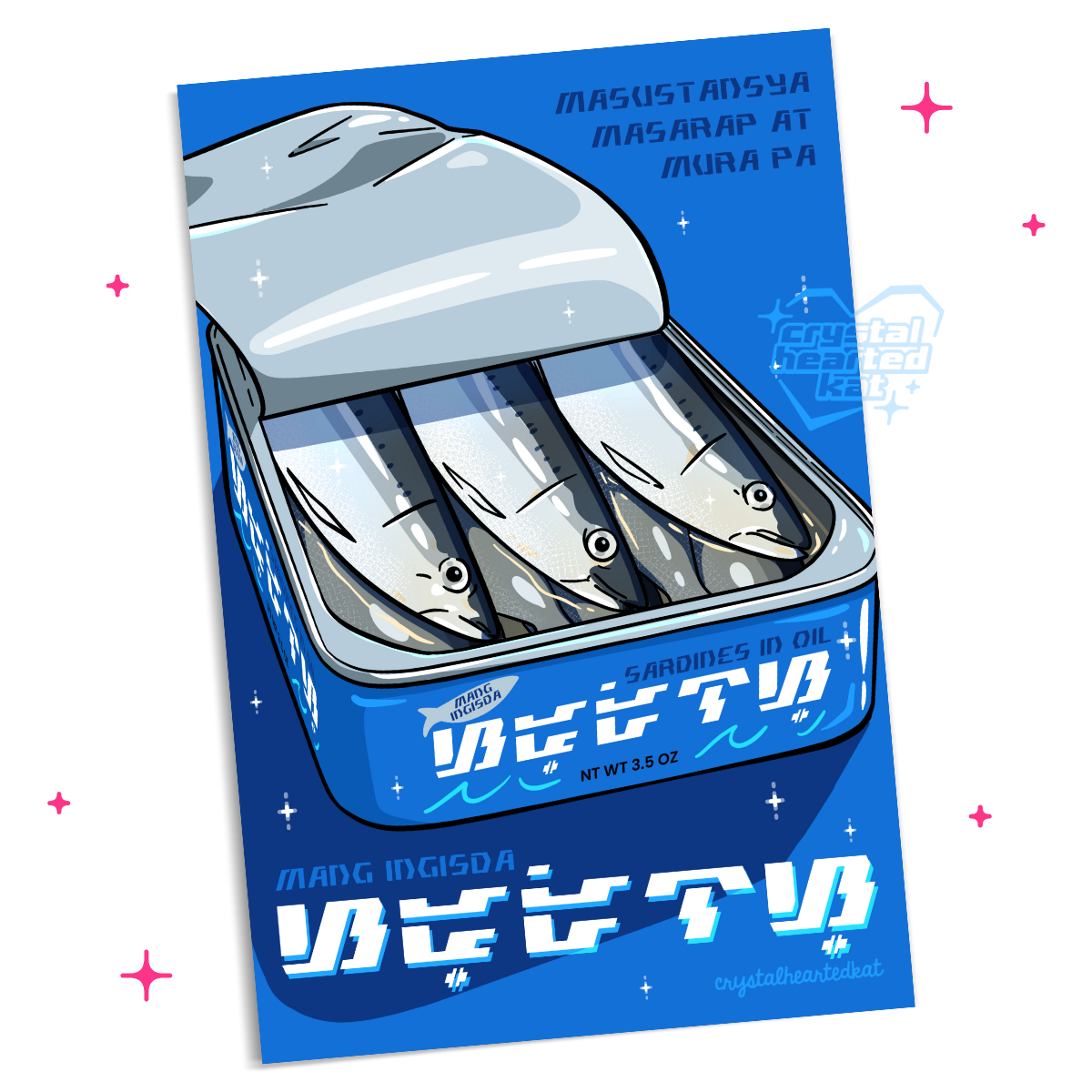 Can of Sardines - 4" x 6" Mini Print