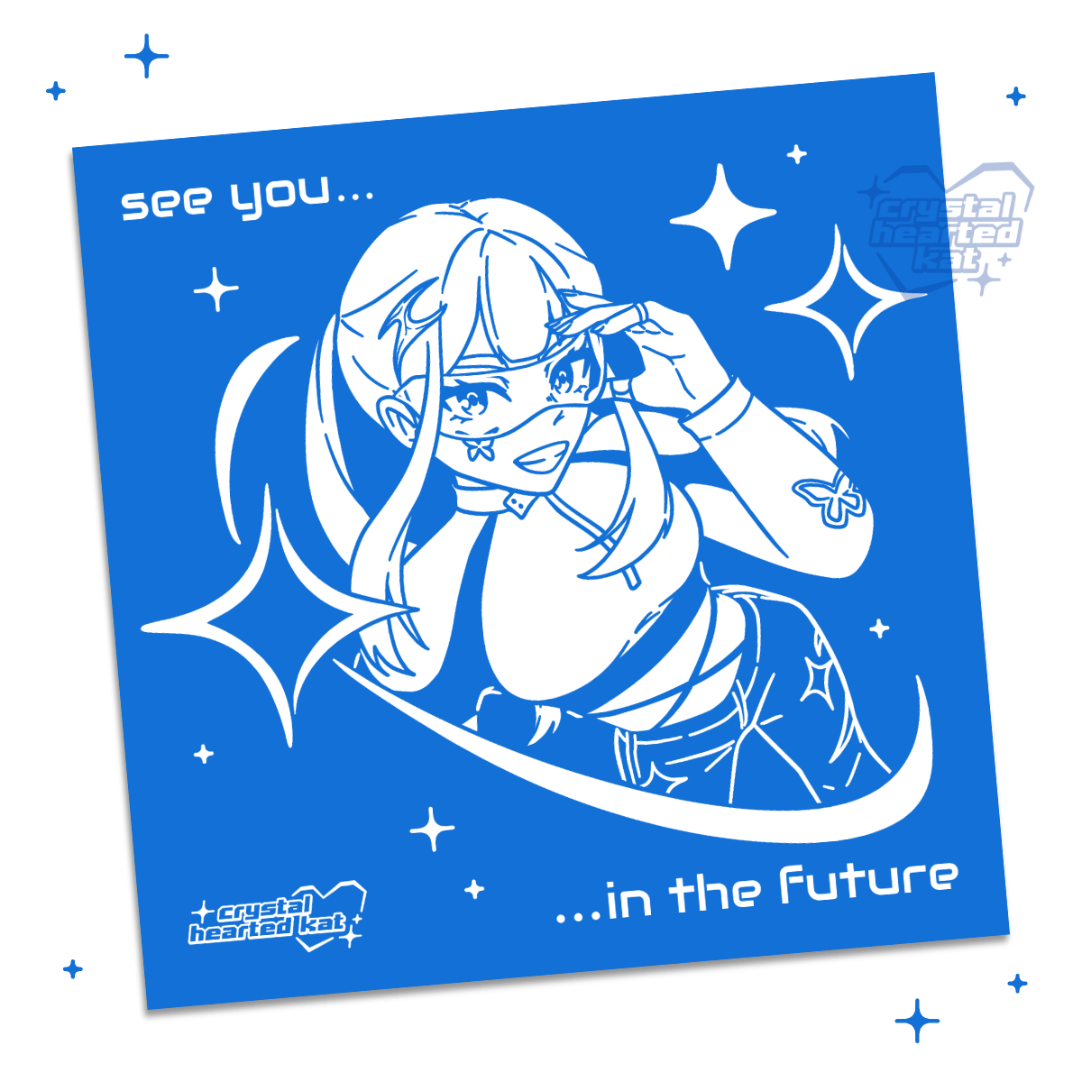 See You in the Future - 8" x 8" Square Print