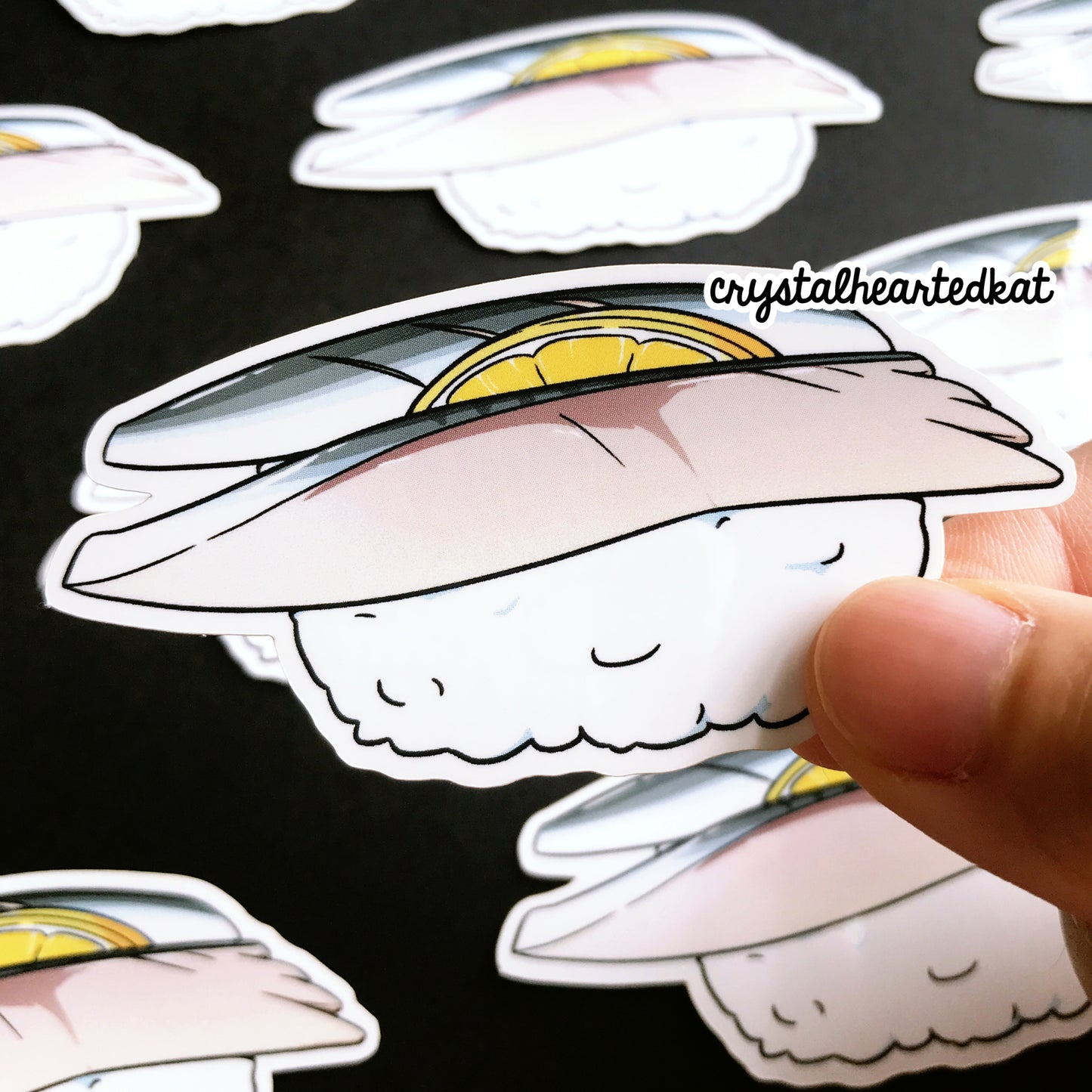 Sushi - Vinyl Stickers (White Outlines)