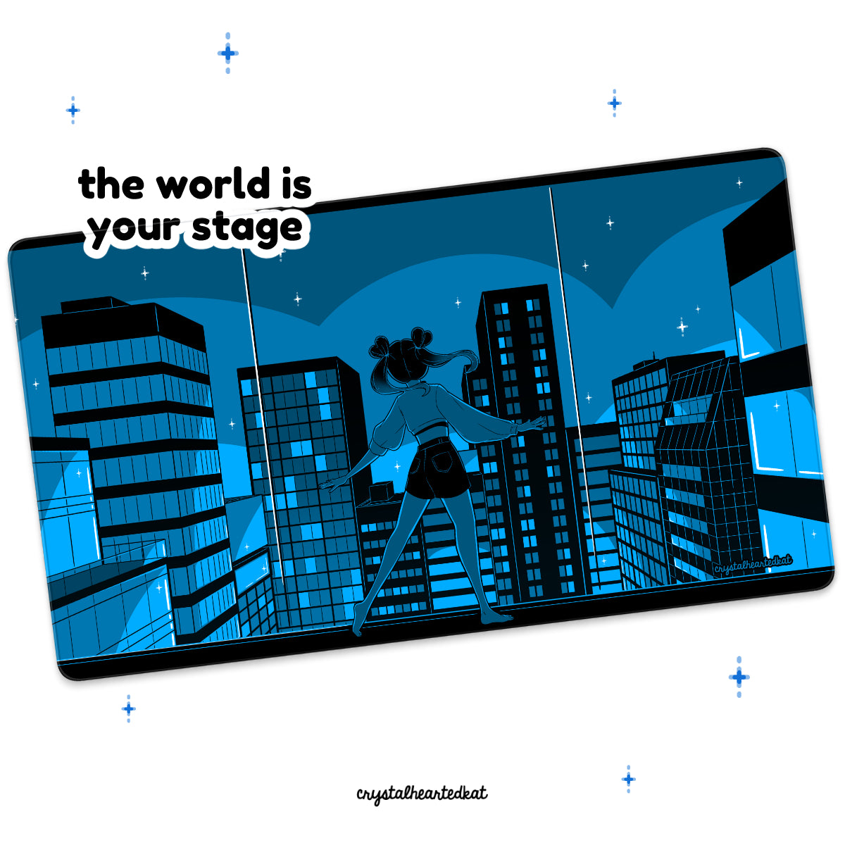 The World is Your Stage - Desk Mat