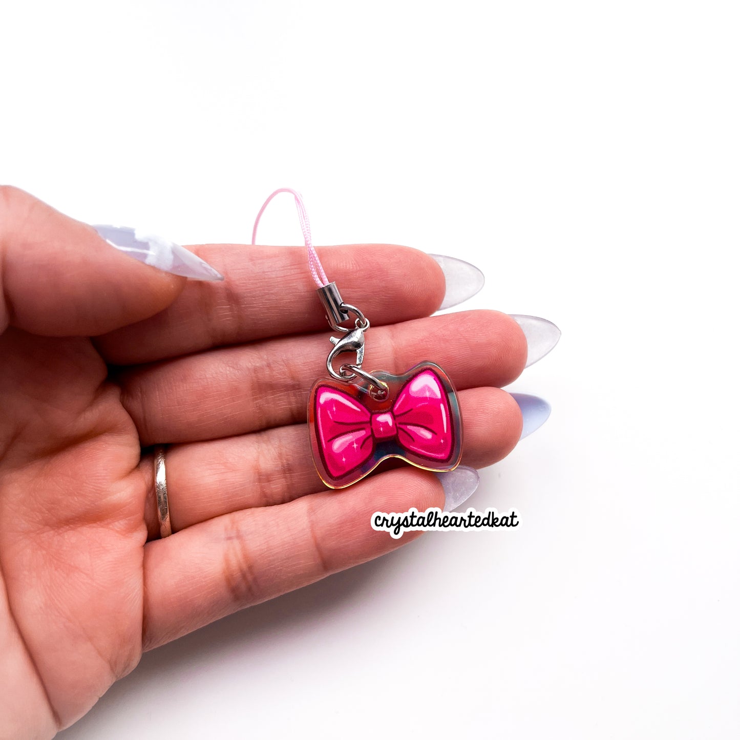 Pink Mini Phone Charms