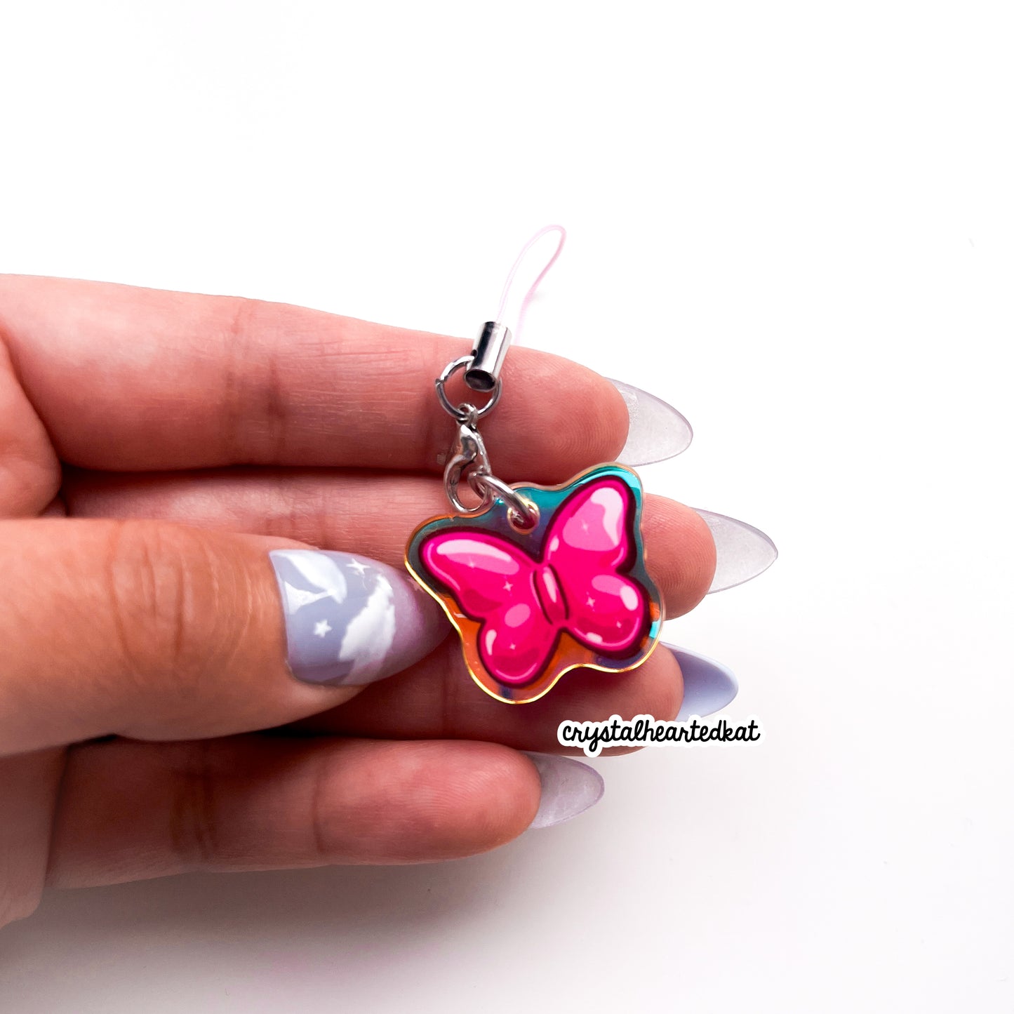 Pink Mini Phone Charms
