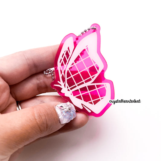 Cyber Butterfly - Cybercore Keychain Charm