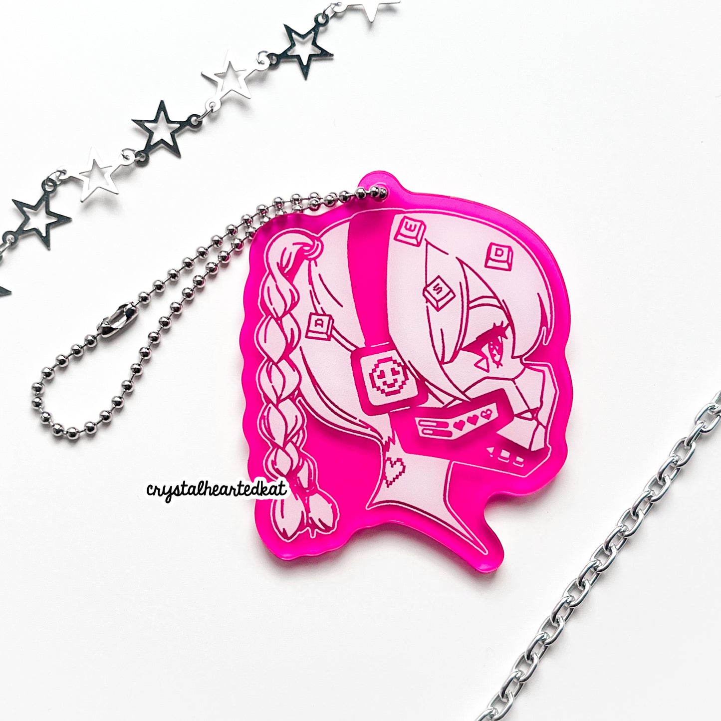 Let's Play - Cybercore Keychain Charm