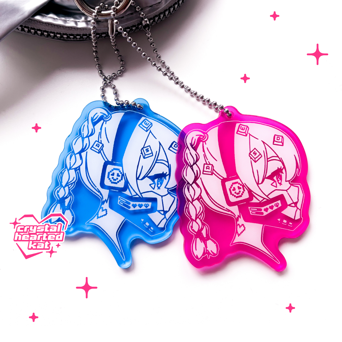 Let's Play - Cybercore Keychain Charm