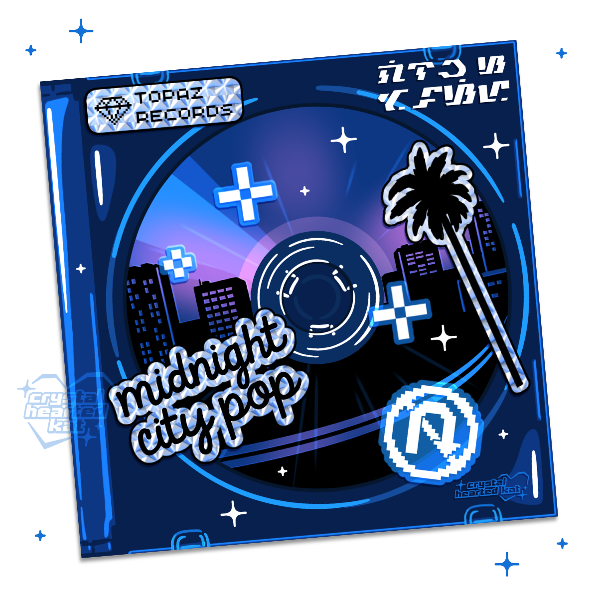 Midnight City Pop - 8" x 8" Square Print