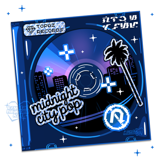 Midnight City Pop - 8" x 8" Square Print