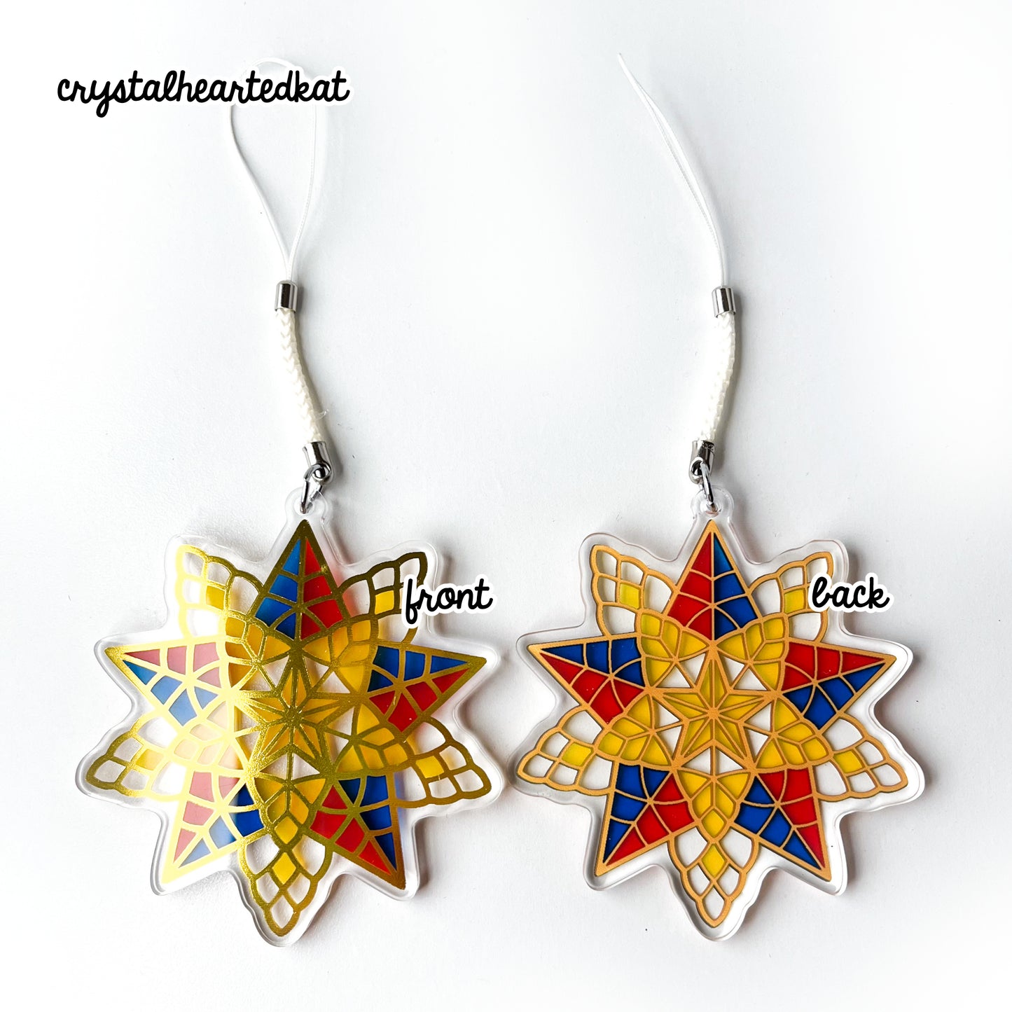 Filipino Parol Ornament | Star Shaped in Philippine Flag Colors