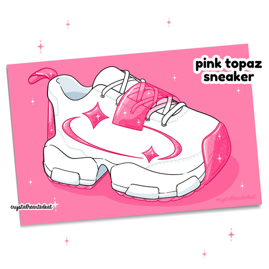 Pink Topaz Sneaker - 4" x 6" Mini Print