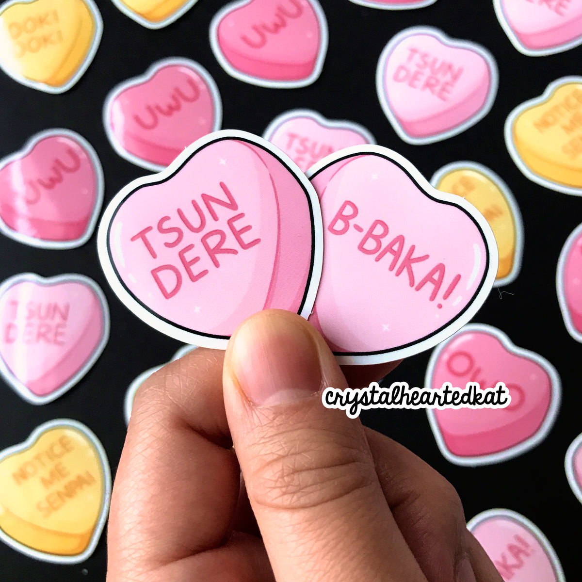 Hearted Imessage Sticker Candy Heart - Vinyl Stickers – Crystal Hearted Kat