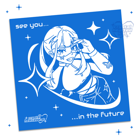 See You in the Future - 8" x 8" Square Print